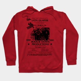 Live Hip Hop at the Latin Quarter Concert Flyer (1987) Hoodie